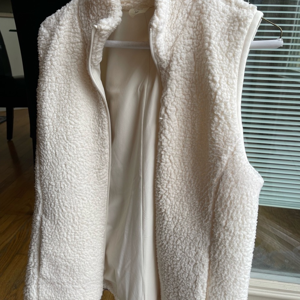 Calia Cream Fleece Vest